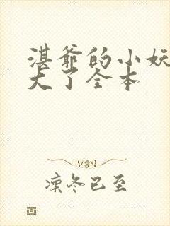 湛爷的小妖精长大了全本