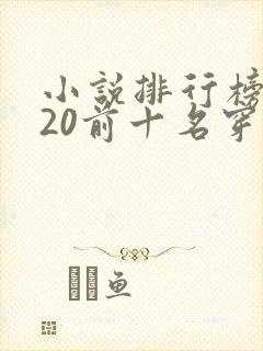 小说排行榜2020前十名穿越完结