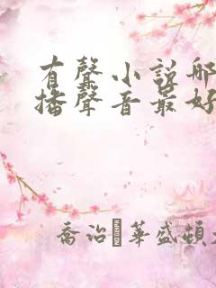 有声小说哪个主播声音最好听