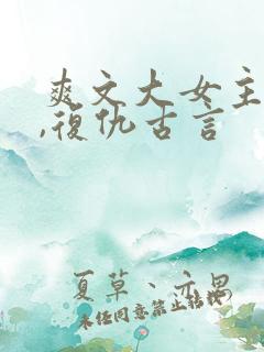 爽文大女主小说,复仇古言