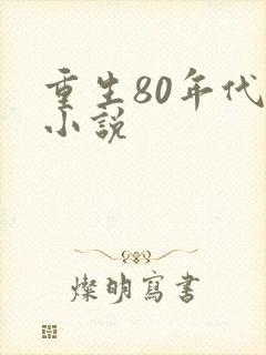 重生80年代的小说