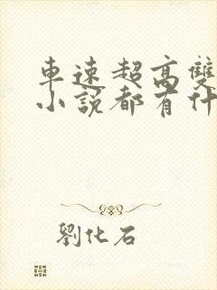 车速超高双男主小说都有什么