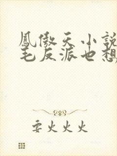 凤傲天小说的黄毛反派也想要幸福