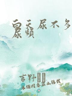 白天尿不多晚上尿频