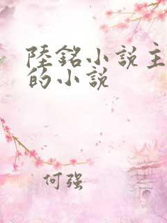 陆铭小说主角名的小说