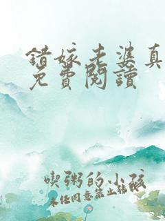 错嫁老婆真迷人免费阅读