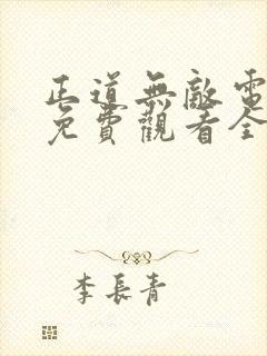 正道无敌电视剧免费观看全集完整版