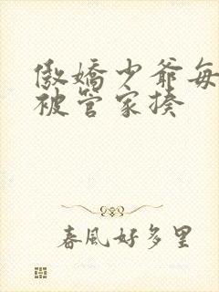 傲娇少爷每天都被管家揍