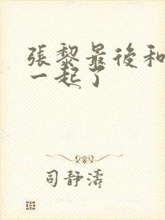 张黎最后和谁在一起了