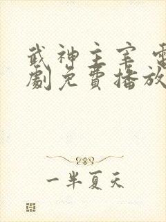 武神主宰 电视剧免费播放