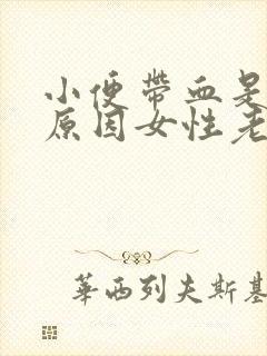 小便带血是什么原因女性老年人