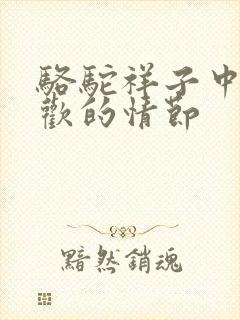 骆驼祥子中最喜欢的情节