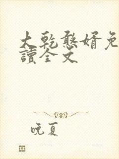 大乾憨婿免费阅读全文