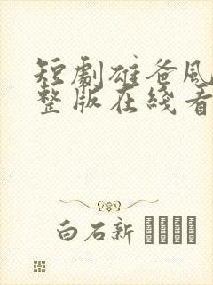 短剧雄爸风云完整版在线看完