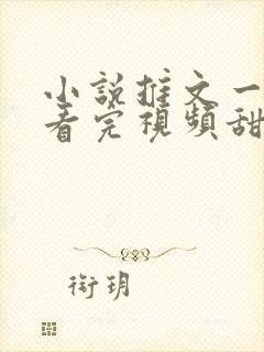 小说推文一口气看完视频甜文