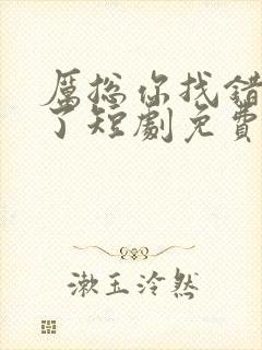 厉总你找错夫人了短剧免费观看