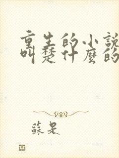 重生的小说女主叫楚什么的