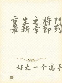 重生之将门毒后最新章节列表列表