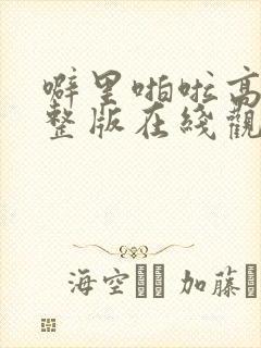 噼里啪啦高清完整版在线观看视频