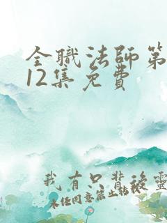 全职法师第一季12集免费