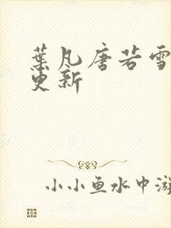 叶凡唐若雪更快更新