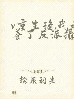 v重生后,我娇养了反派摄政王