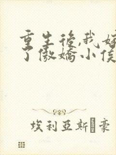 重生后,我嫁给了傲娇小侯爷