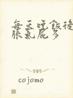 每天晚饭后肚子胀气屁多