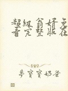 超级翁婿免费观看完整版在线全集