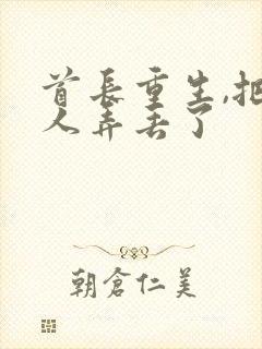 首长重生,把夫人弄丢了