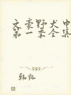 文豪野犬中文版第一季全集免费观看动漫