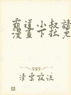 霸道小叔请轻撩漫画下拉免费阅读