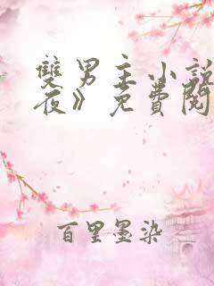 双男主小说《爱夜》免费阅读