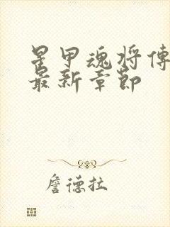 星甲魂将传小说最新章节