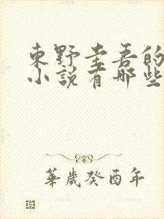 东野圭吾的长篇小说有哪些