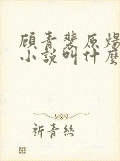 顾青裴原炀原著小说叫什么