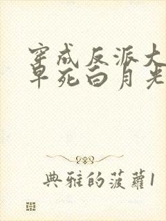 穿成反派大佬的早死白月光