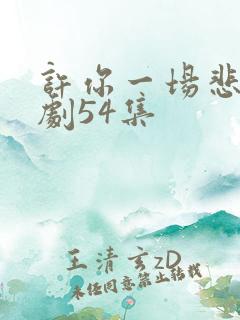 许你一场悲欢短剧54集