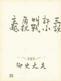 主角叫许三的穿越抗战小说