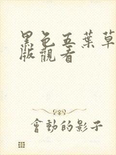 黑色五叶草免费版观看