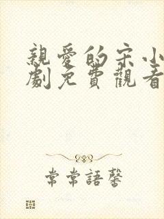 亲爱的宋小姐短剧免费观看