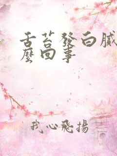 舌苔发白腻是怎么回事