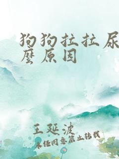 狗狗拉拉尿是什么原因