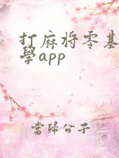 打麻将零基础教学app