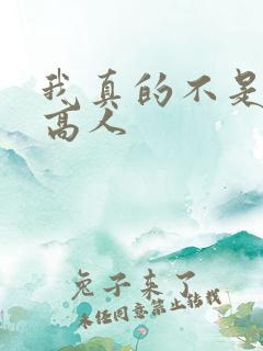 我真的不是隐世高人
