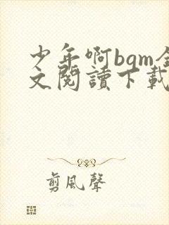 少年啊bgm全文阅读下载免费