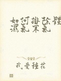 如何排除体内的湿气寒气