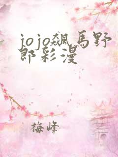 jojo飙马野郎彩漫