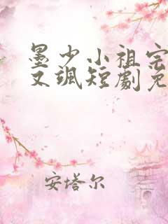 墨少小祖宗又美又飒短剧免费观看