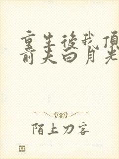 重生后我顶替了前夫白月光新章节